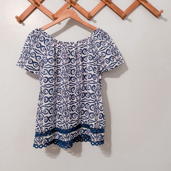 Vineyard Vines Blue and White Blouse - Picture 3 of 3